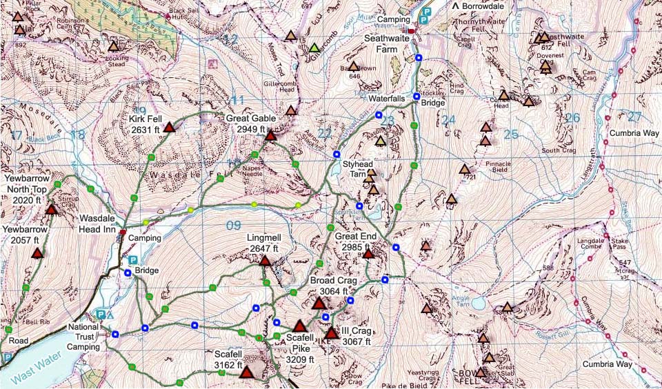 Scafell Pike Map image