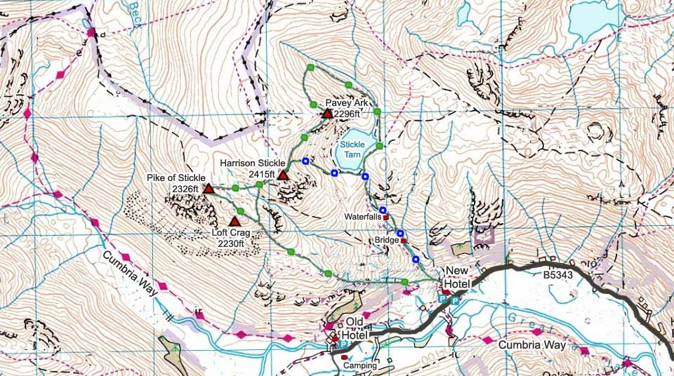Harrison Stickle Route Map