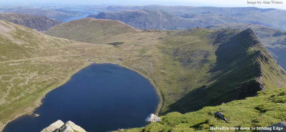 Helvellyn view to Stridding Edge image