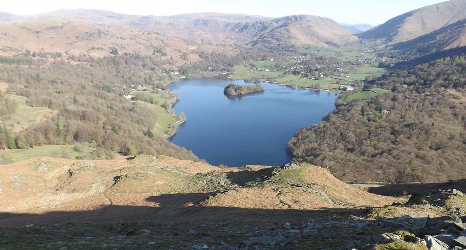 Loughrigg Fell view down image